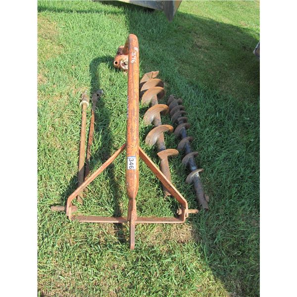 3 PTH POST AUGER C/W  6" & 8" BITS