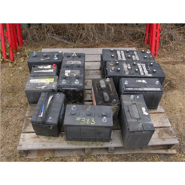 PALLET OF USED BATTERIES