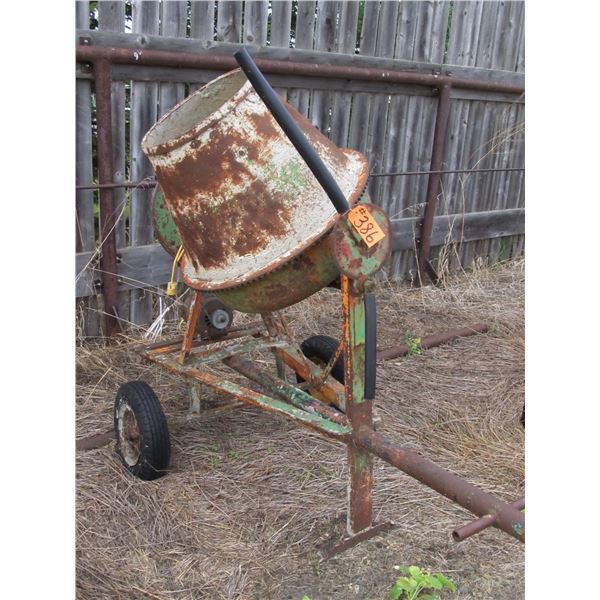 CONCRETE MIXER C/W ELECTRIC MOTOR