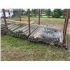 Image 4 : STEEL FRAMED POST BUNK C/W ASST OF FENCE POSTS & WIRE