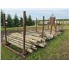 Image 6 : STEEL FRAMED POST BUNK C/W ASST OF FENCE POSTS & WIRE