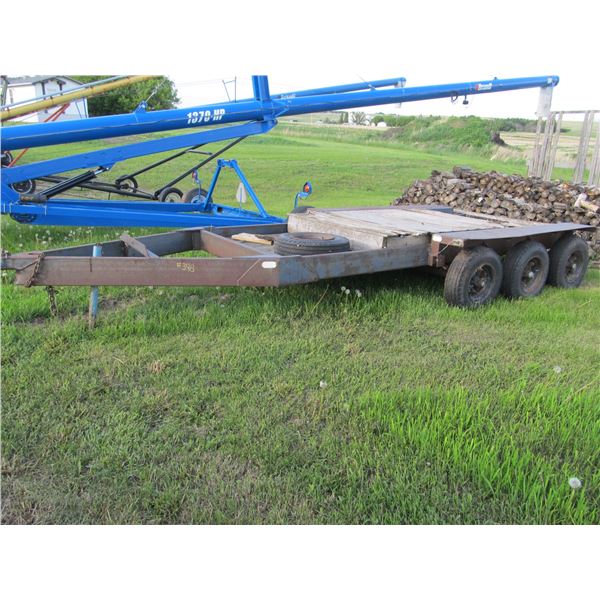 TRIPLE AXLE BOBCAT TRAILER ON MOBILE HOME AXLES
