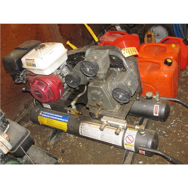 HONDA 9 HP GAS POWERED AIR COMPRESSOR
