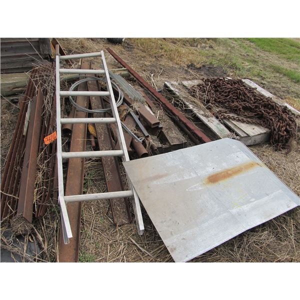 PALLET OF CHAIN & SCRAP STEEL