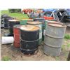 Image 2 : APPROX 12 STEEL & POLY DRUMS (SOME FULL OF USED OIL)