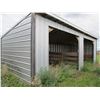 Image 1 : 12' X 30' METAL CLAD SHELTER ON STEEL SKIDS