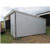 Image 3 : 12' X 26' METAL CLAD SHELTER ON STEEL SKIDS
