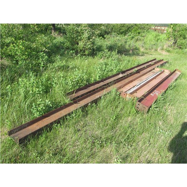 5 - 12" I-BEAMS MEASURING 10'-16'