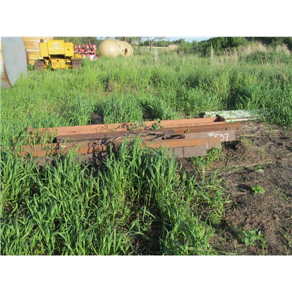 6 SHORT RAILWAY IRON PIECES