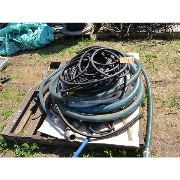 ASSORTMENT OF WIRE & SUCTION HOSES