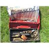 Image 1 : RED TOOL BOX C/W METRIC SOCKETS & WRENCH SET