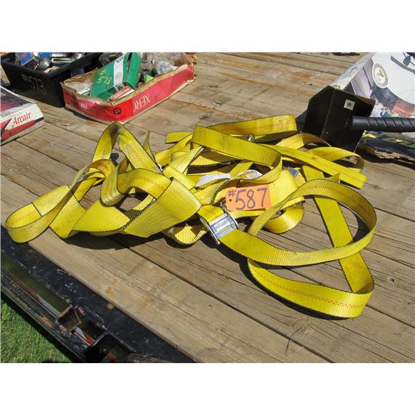 3 ERICKSON TIRE RACHET TIE DOWNS