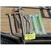 Image 1 : RIGID OFFSET PIPE WRENCH, 2 HAMMERS, 2 CRECENTS, 2 SPRING GATE CLOSERS