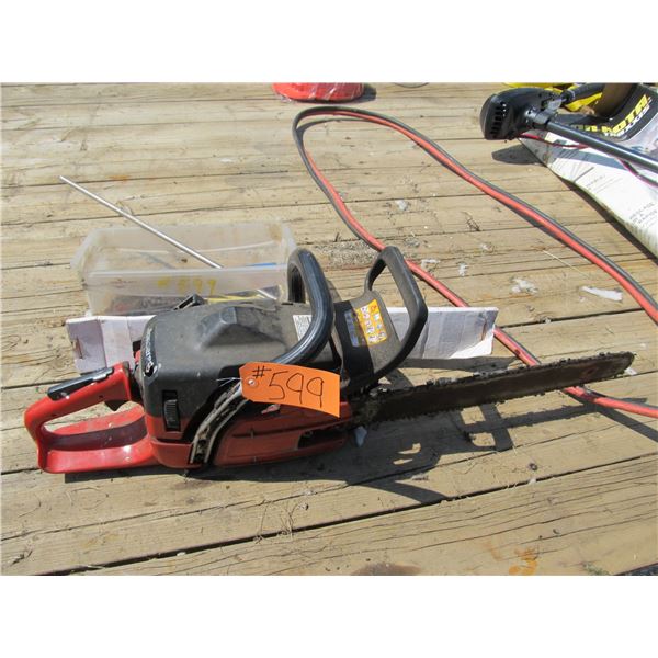 JONSERED 18" CHAIN SAW C/W EXTRA BAR, CHAIN & FILES