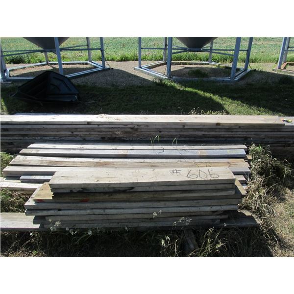 PILE OF LUMBER INCLUDING