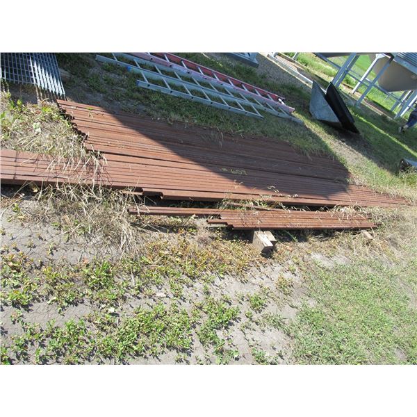 APPROX 32 -1.5 X 1.5" SQUARE TUBING RANGING 12'-20' AS WELL AS 8 PC OF 1"X1"