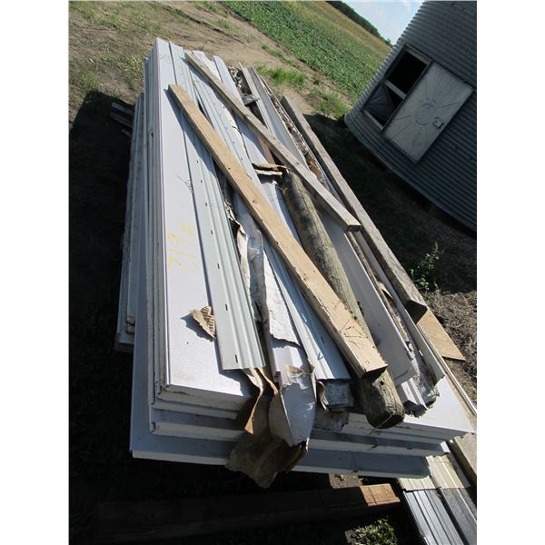 12' INSULATED GARAGE DOOR PANELS, VINYL SIDING TRIM