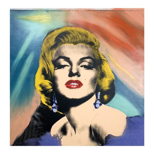 Marilyn with Earrings by Steve Kaufman (1960-2010)