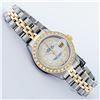 Image 3 : Rolex Ladies 2 Tone MOP String Diamond Oyster Perpetual Datejust Wristwatch