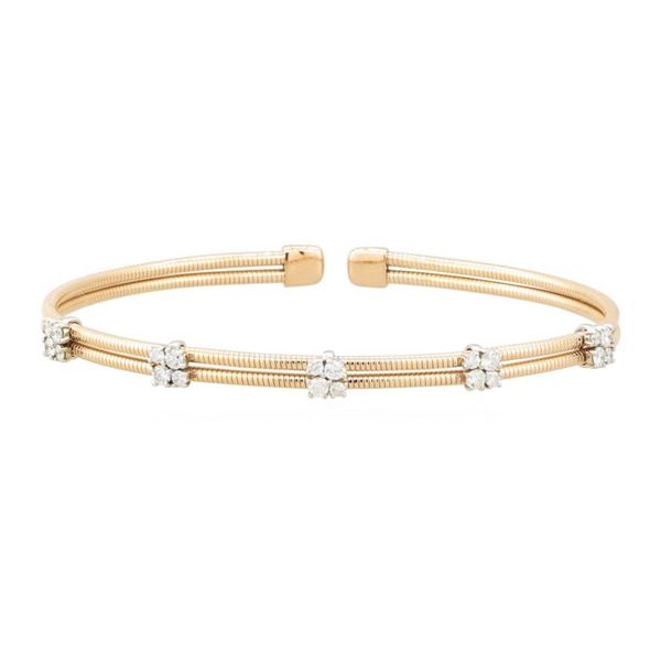 0.64 ctw Diamond Bracelet - 14KT Rose Gold