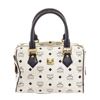 Image 1 : MCM White Black Canvas Tote Bag