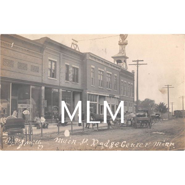 Store Front Main Street Dodge Center, Minnesota Photo Postcard Mary L