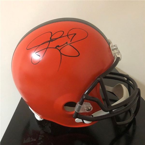 Signed Johnny Manziel Cleveland Browns Helmet