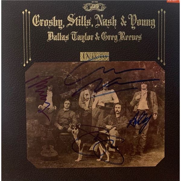 Signed CSNY déjà vu Album Cover