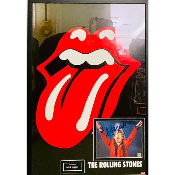 Signed and Framed Rolling Stoned Tongue Poster