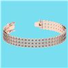 Certified 5.13 Ctw SI2/I1 Diamond 14K Rose Gold Bracele