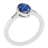 Certified 0.54 Ctw Kyanite And Diamond I1/I2 14K White