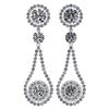 Certified 9.50 Ctw Diamond VS/SI1 Dangling Earrings 18K