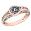Certified 1.73 Ctw Diamond Wedding/Engagement Style 14K