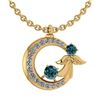 Image 1 : Certified 1.14 CtwTreated Fancy Blue Diamond And White