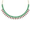 Image 1 : Certified 45.30 Ctw Emerald & Ruby And Diamond VS/SI1 U