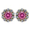 Certified 2.30 Ctw Pink Touramline And Diamond 14k Yell