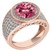 Certified 4.71 Ctw Pink Tourmaline And Diamond VS/SI1 U