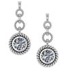 Certified 3.00 Ctw Diamond 14K White Gold Earrings