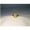 Image 1 : Estate 14K YG Fire Opal Chocolate Diamond Ring #1906357