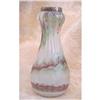 Image 1 : English art glass vase with hallmarked top #1906365