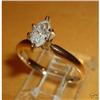 Image 1 : 14K Gold Diamond Solitaire Engagement Ring #1906469