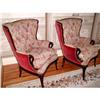 Image 1 : Mahogany Bergere Chairs Custom Made 19th C. #1916256