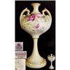 Image 1 : Royal Worcester Twin Handled Stem Vase. #1916462