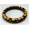 Image 1 : Bakelite Vintage Black Bangle with Random #1916613