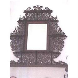 Antique English Ornate Fretwork mirrored #1916748