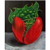 Image 1 : Contemporary Art Apple Broccoli Birth Original #1934367