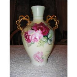 EARLY HAND PAINTED LIMOGES VASE #1934644