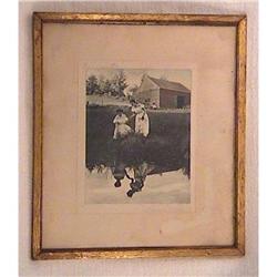 Wallace Nutting Tinted Photo Very Unusual #1934698