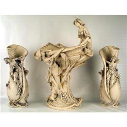 FANTASTIC ROYAL DUX 3 PC CONSOLE SET ART #1934712