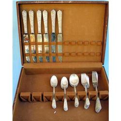 STERLING SILVER SET OF REPOUSSE SILVERWARE 36 #1934745